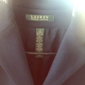 Lauren, by Ralph Lauren, navy blue knit blazer